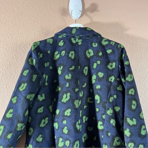 ModCloth City Savvy Leopard Print Knee High Coat Size Small - Picture 7 of 11